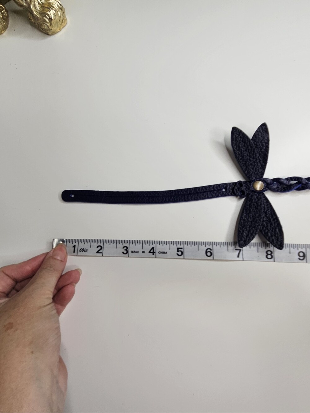 Portland Leather Goods Cobalt Blue Dragonfly Purse Flair - Picture 5 of 5